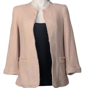Alice & Olivia Pink Textured Blazer Jacket